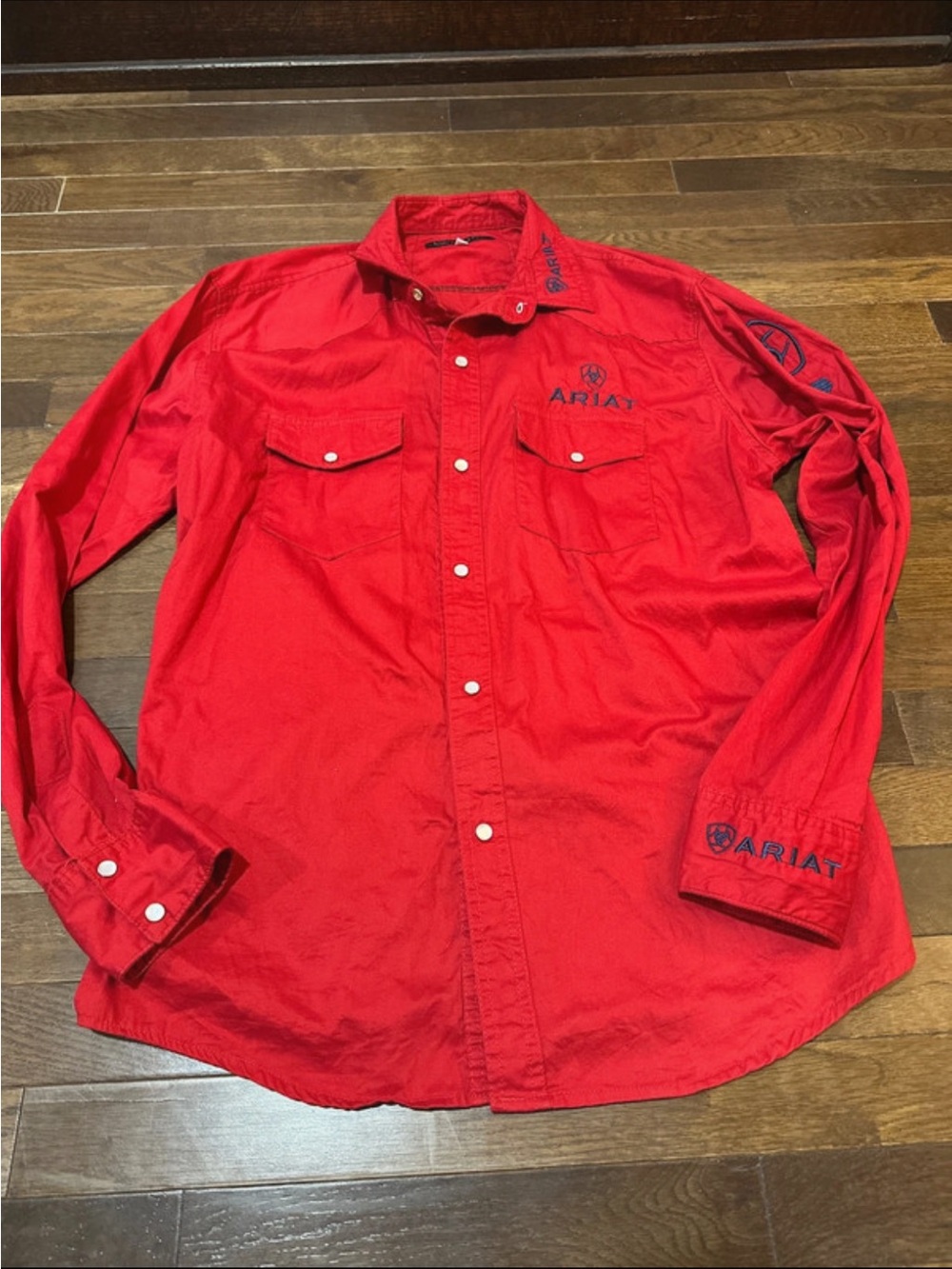 Ariat Men's Red Long-Sleeve Western Shirt